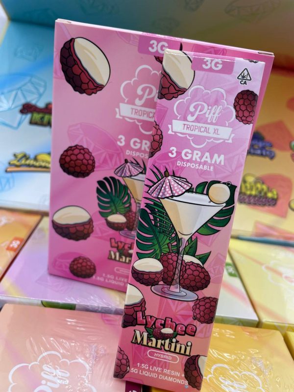PIFF BARS 3 GRAM LIVE RESIN + LIQUID DIAMONDS DISPOSABLE